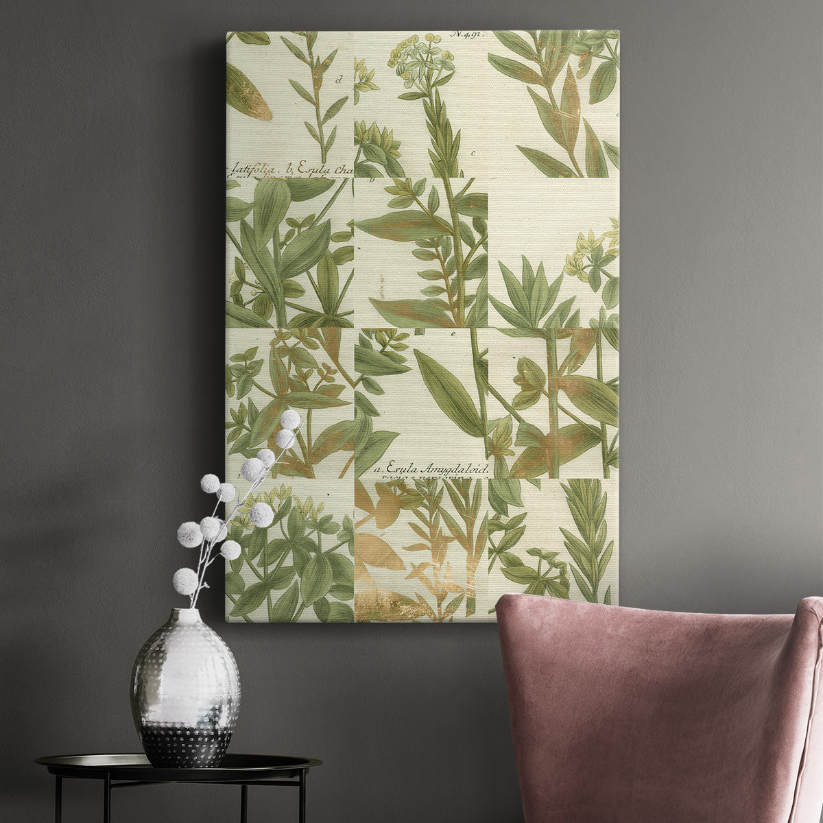 Garden Grid III Premium Gallery Wrapped Canvas - Ready to Hang