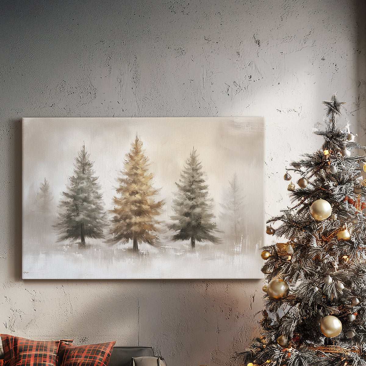 Pearled Lantern Whisper - Canvas Art Print