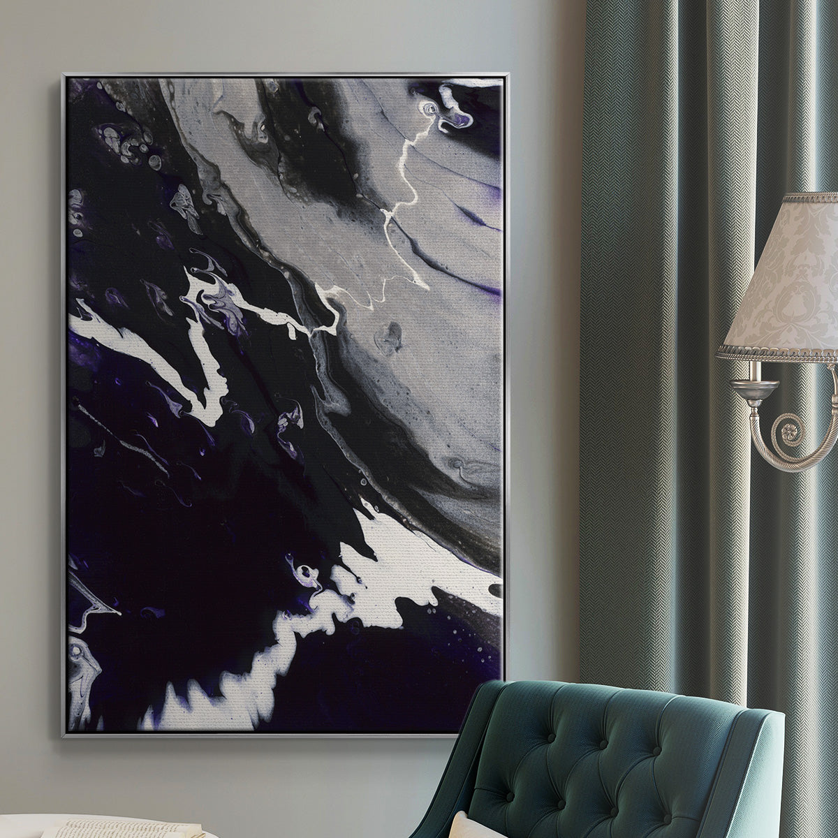 M108 - Floater Framed Canvas Print