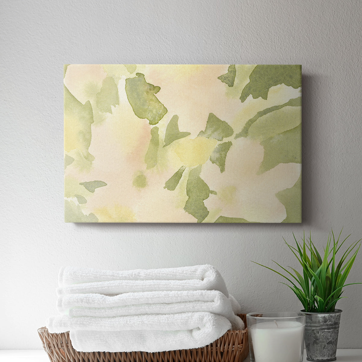 Verdant Floral Abstract I - Canvas Art Print