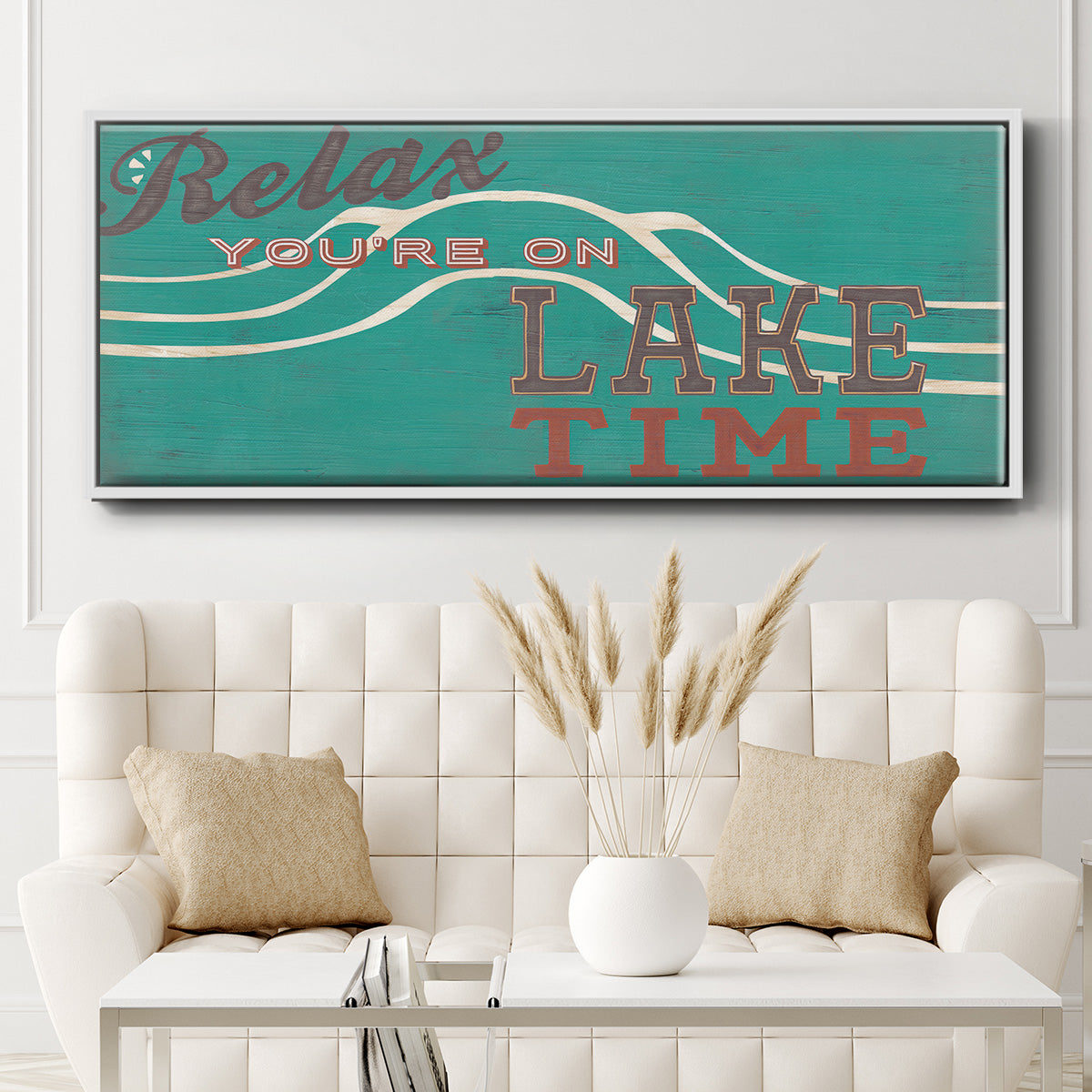 Cabin Life Collection H - Floater Framed Canvas Print