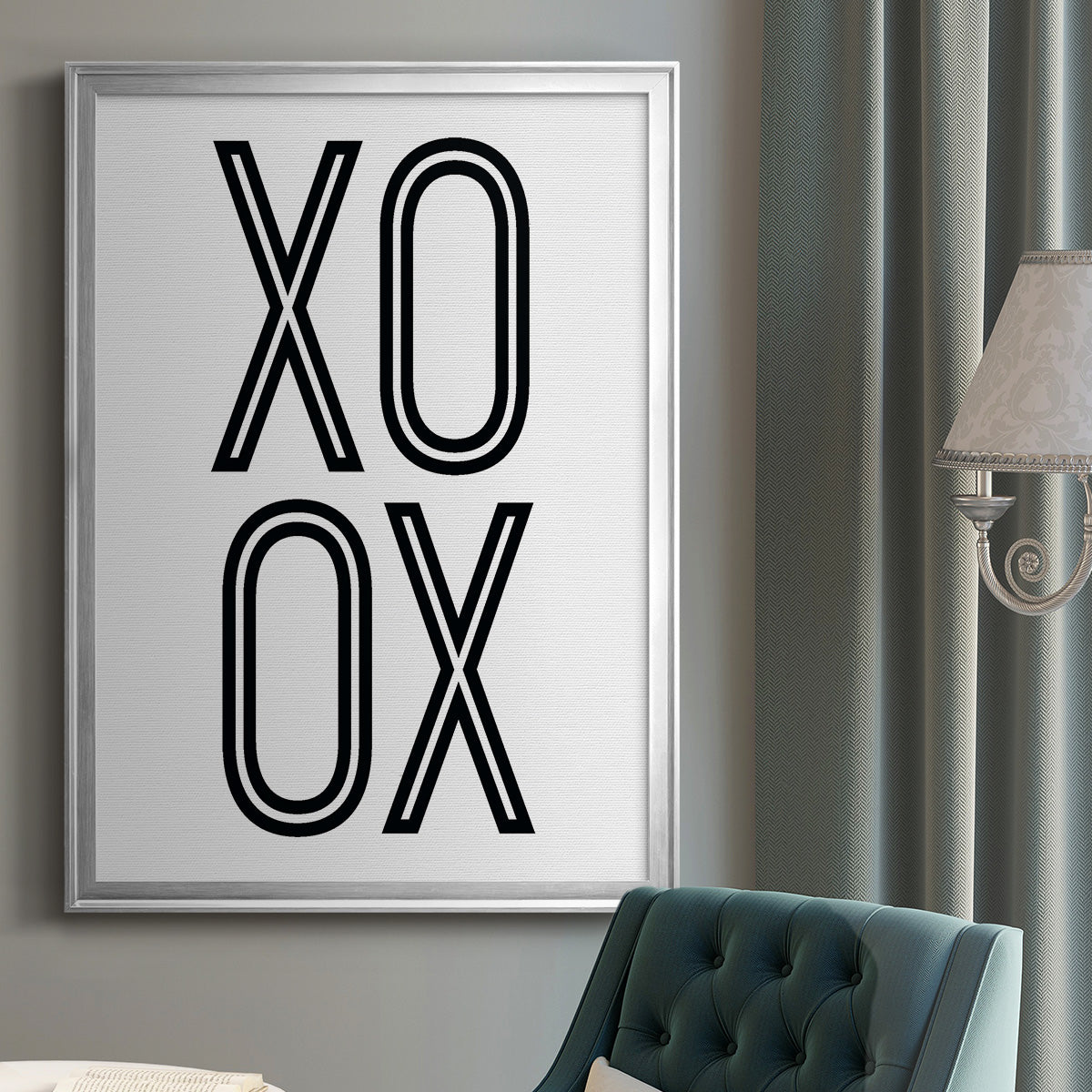 Bold Love I - Modern Framed Canvas Print