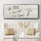 Be Still Cross - Floater Framed Canvas Print