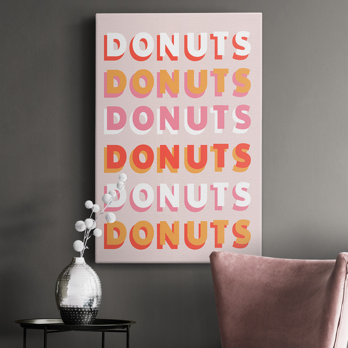 Donuts Premium Gallery Wrapped Canvas - Ready to Hang