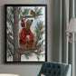 Lumberjack Bear Pine Tree Coffee Break - Modern Framed Canvas Print