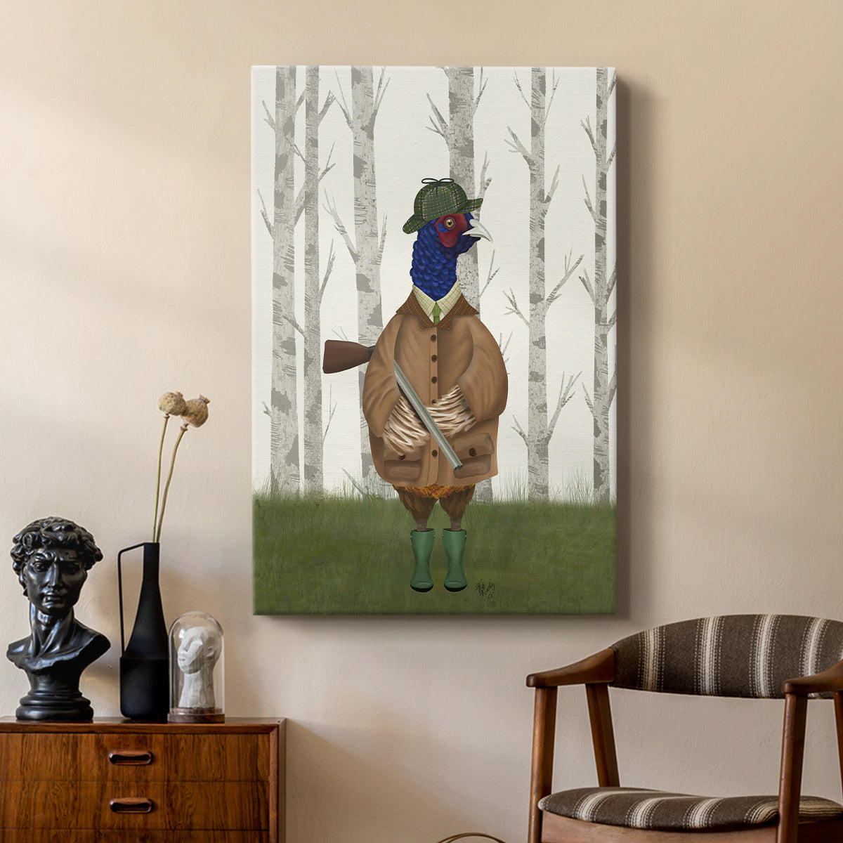 Pheasant Shooting Party 3 - Canvas Art Print