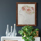 Fashion Floral Silhouette II - Barnwood Framed Canvas Print