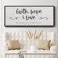 Greatest is Love - Floater Framed Canvas Print