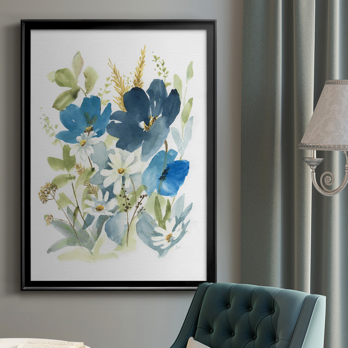 Wild Medley II - Modern Framed Canvas Print