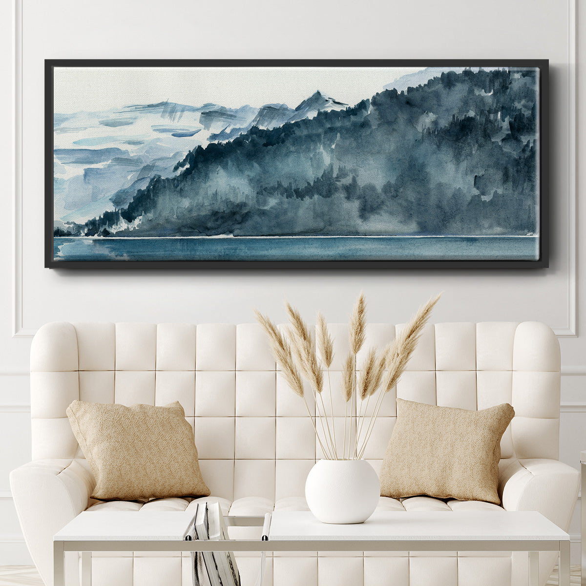 Winter Fjords II - Floater Framed Canvas Print