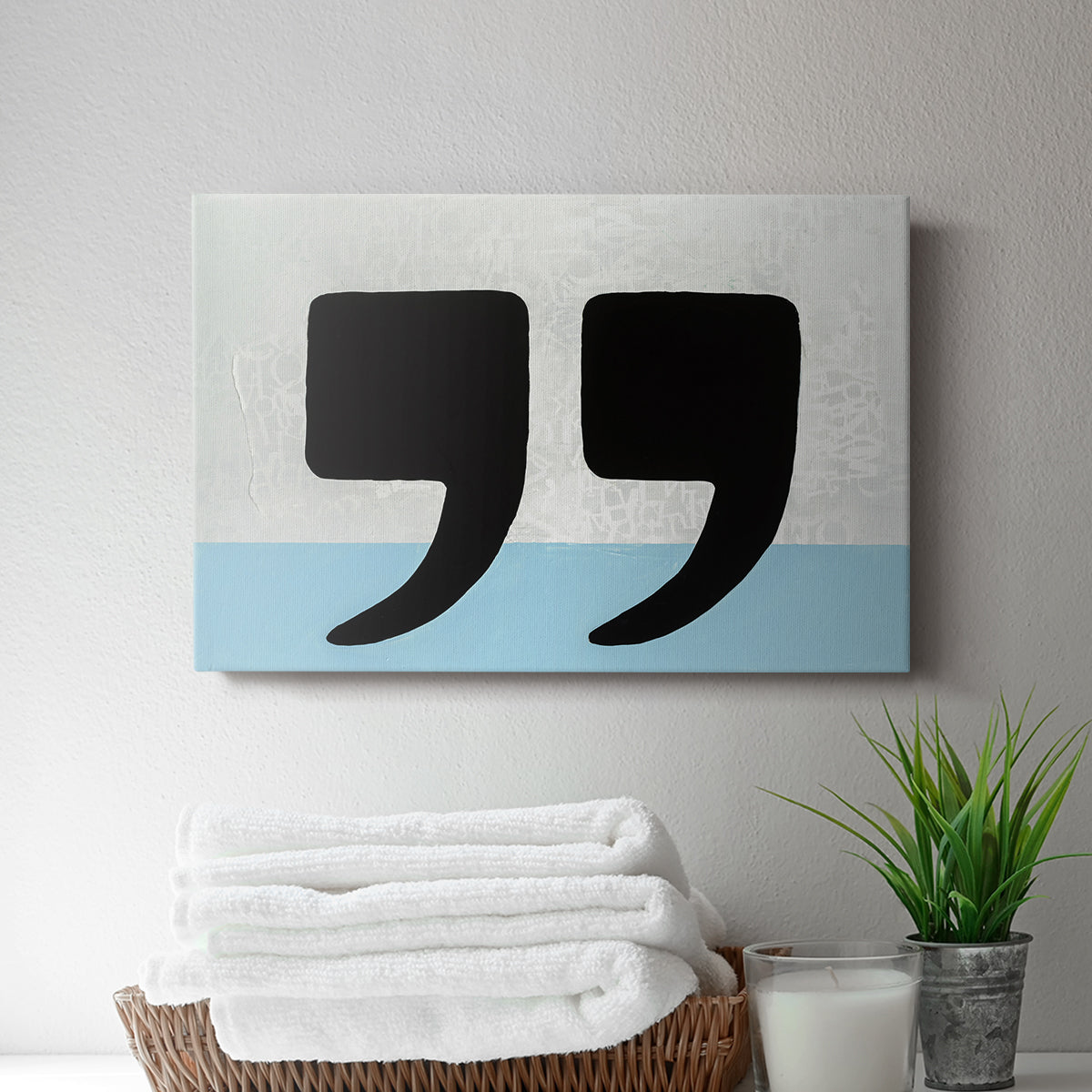 He Said She Said - Canvas Art Print