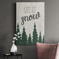 Let It Snow Forest Premium Gallery Wrapped Canvas - Ready to Hang