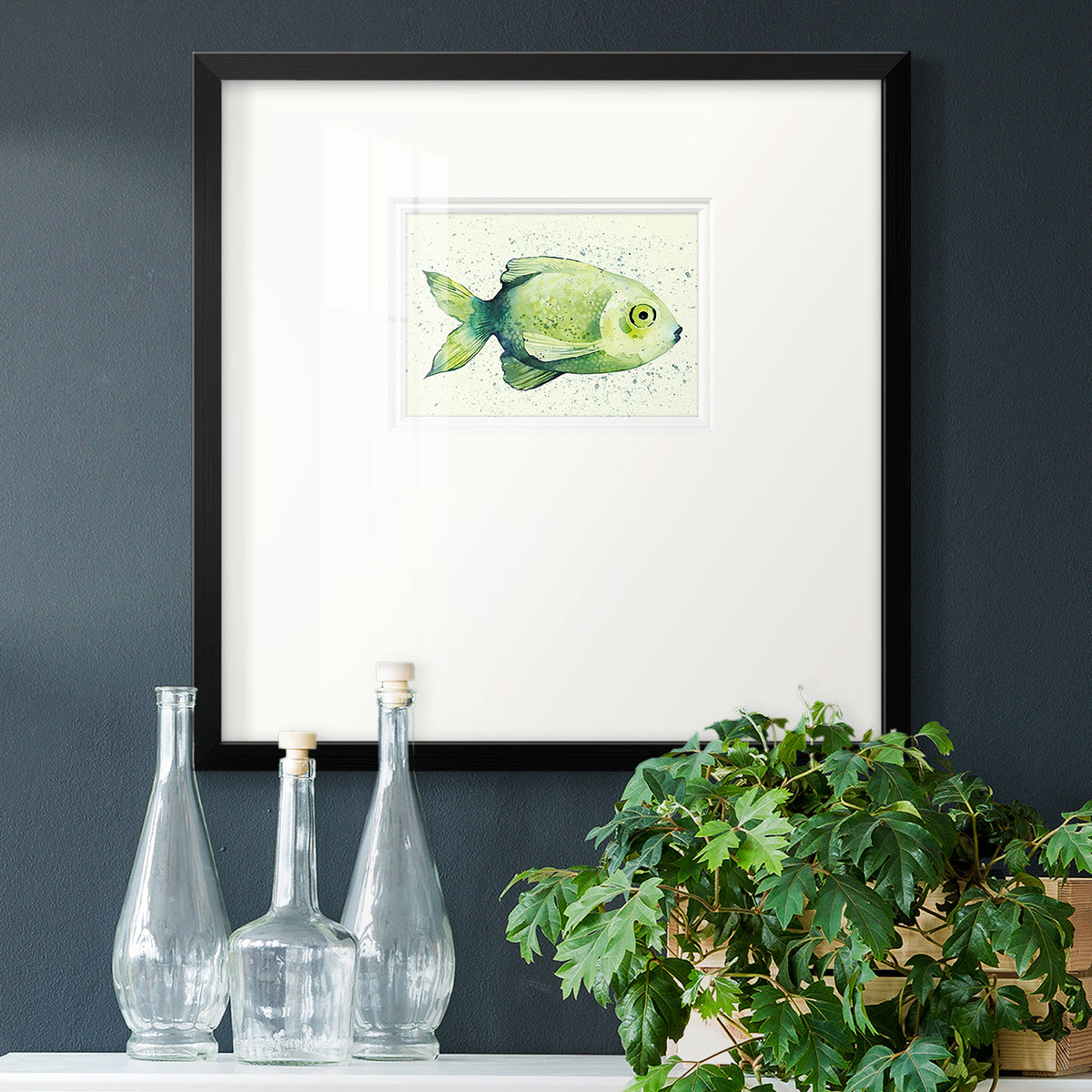 Speckled Freshwater Fish II Premium Framed Print Double Matboard