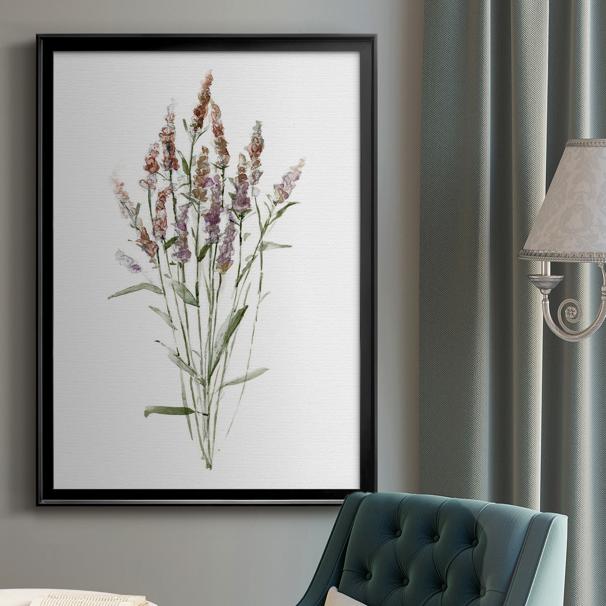 Dainty Botanical III - Modern Framed Canvas Print