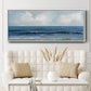 Cloudy Ocean Waves Horizon - Floater Framed Canvas Print