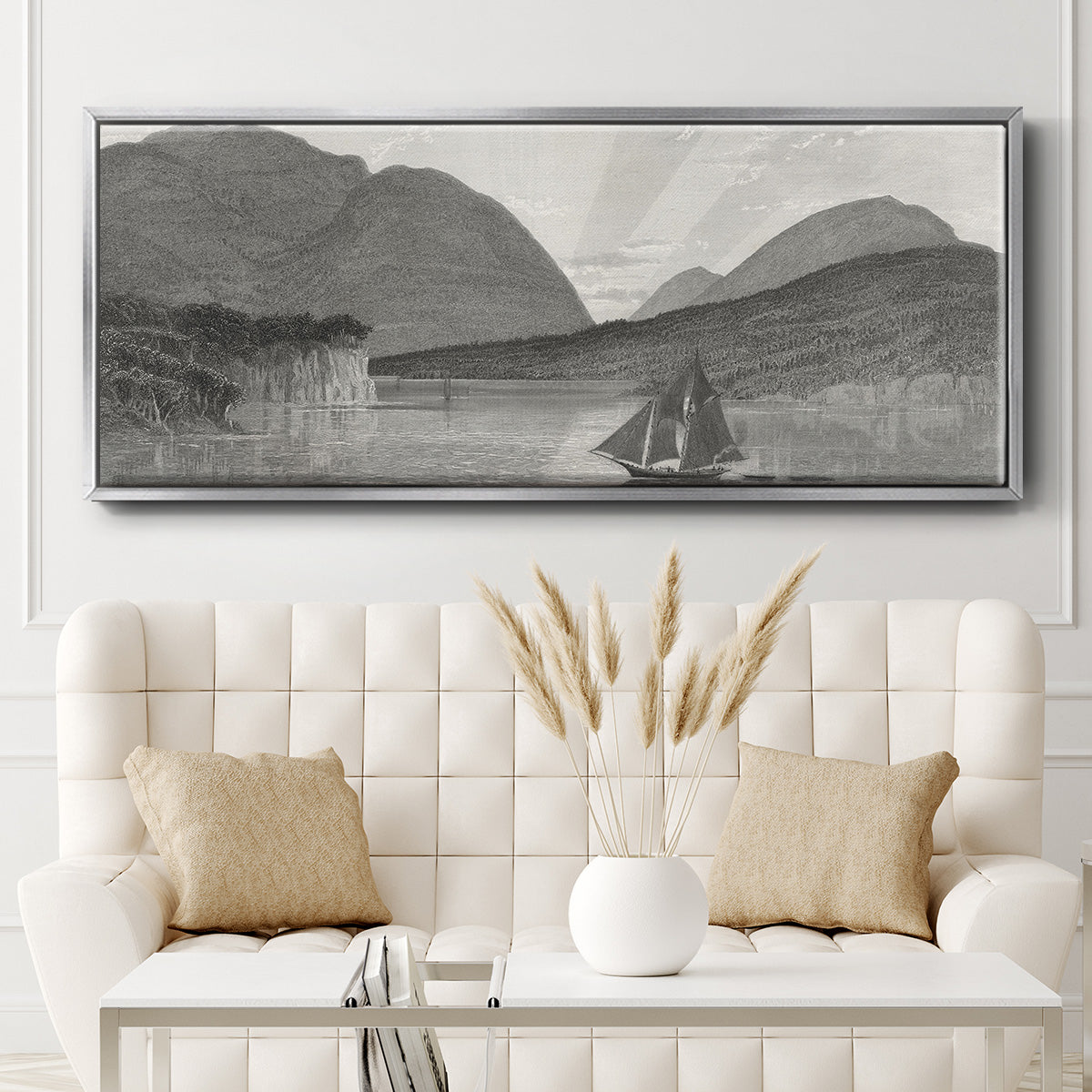 Mount Desert, Coast of Maine - Floater Framed Canvas Print