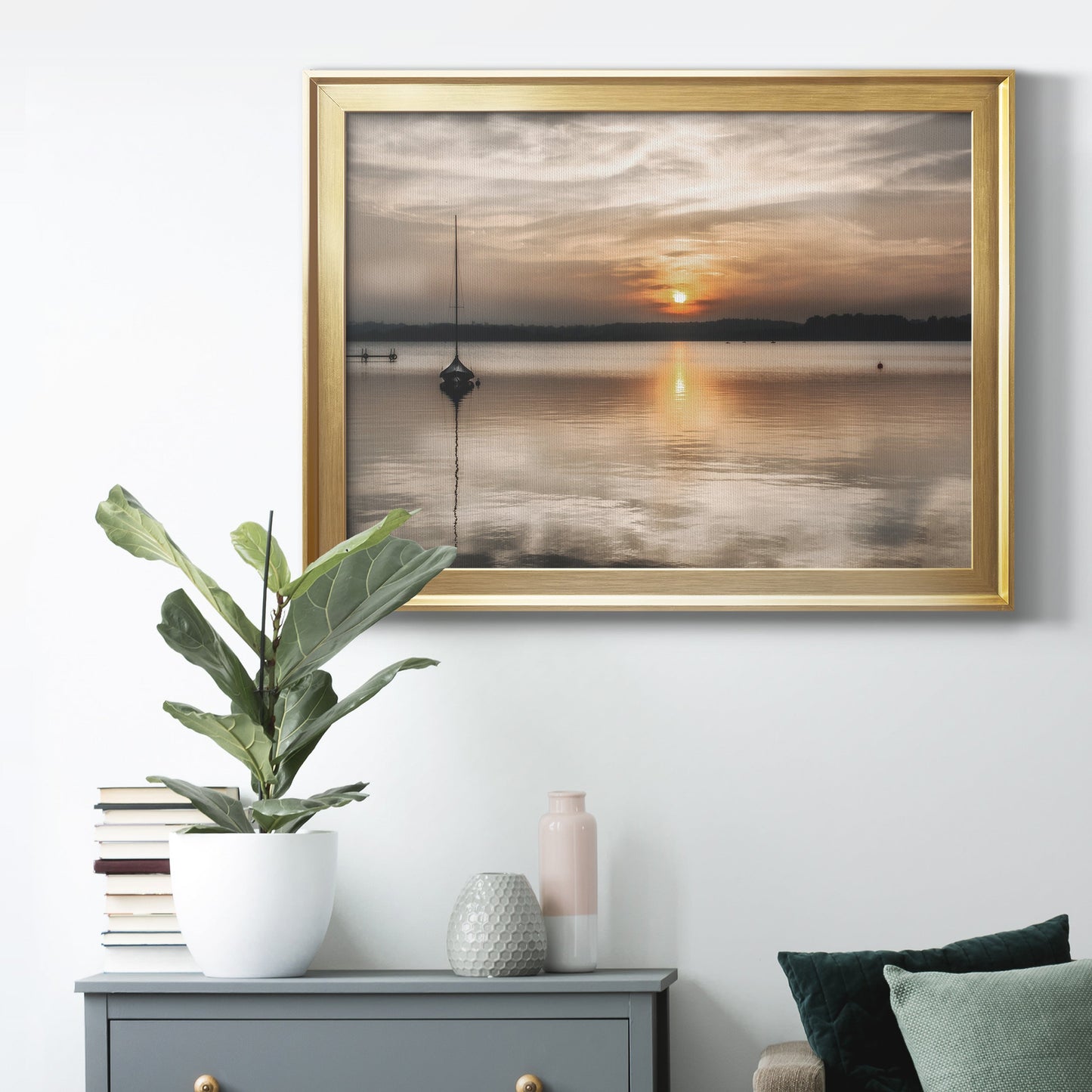 Soft Sunset Premium Classic Framed Canvas - Ready to Hang