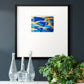 Blue and Gold Abstrat I Premium Framed Print Double Matboard