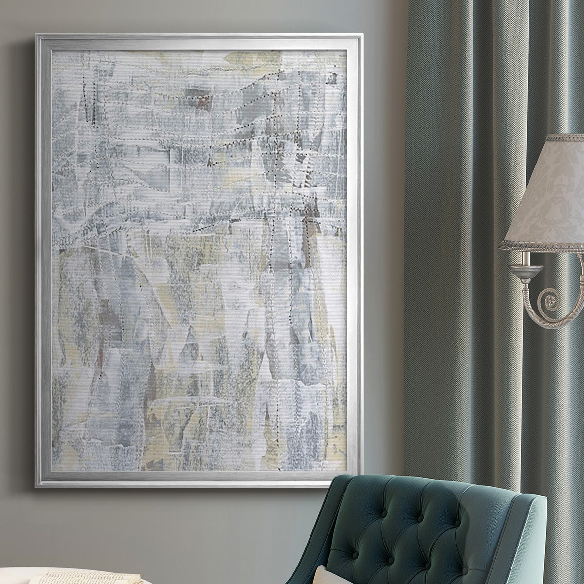 Ghost Town I - Modern Framed Canvas Print