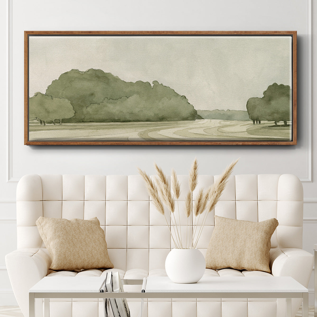 On Course I - Floater Framed Canvas Print