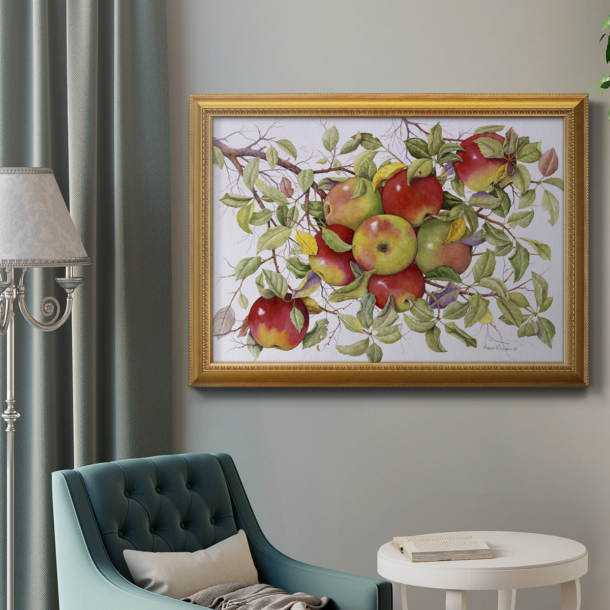 Apples Premium Framed Canvas- Ready to Hang