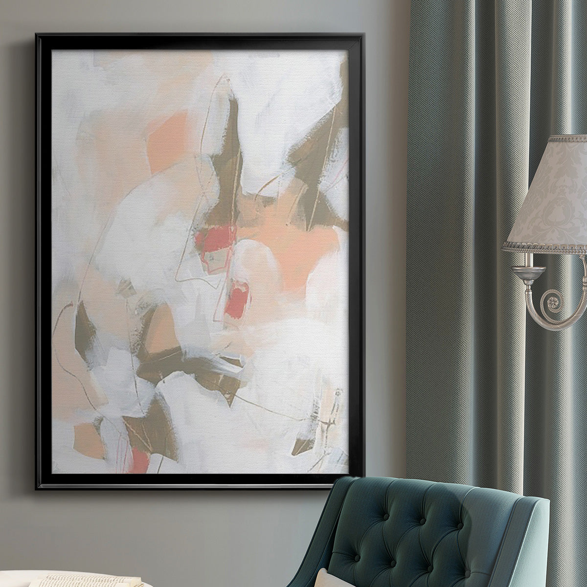 Sand Story I - Modern Framed Canvas Print