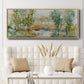 Trees on the Creek II - Floater Framed Canvas Print