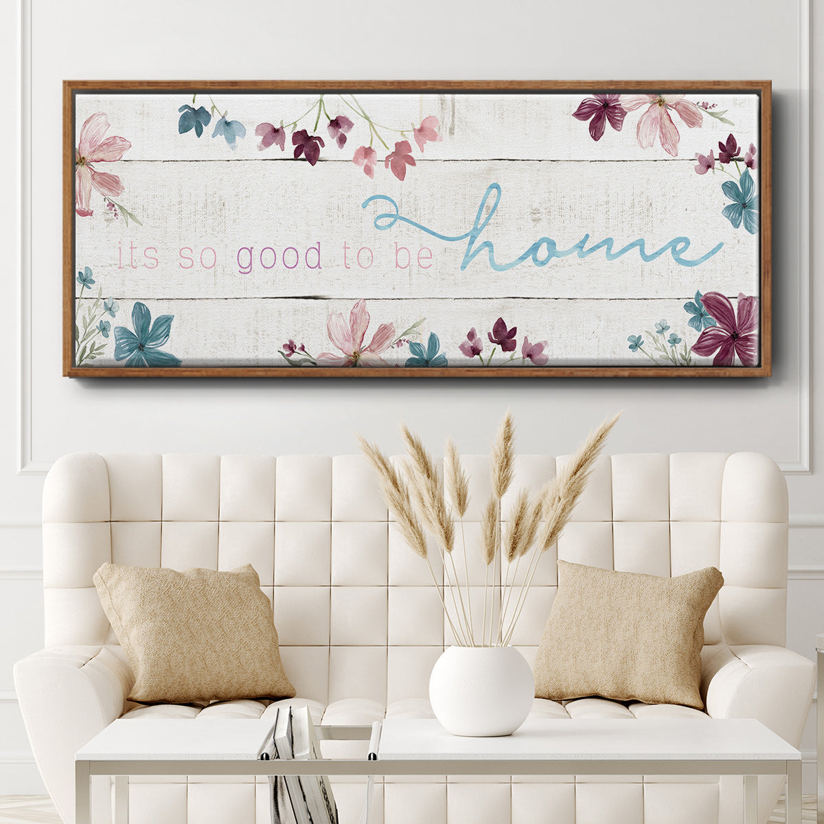 Good To Be Home - Floater Framed Canvas Print