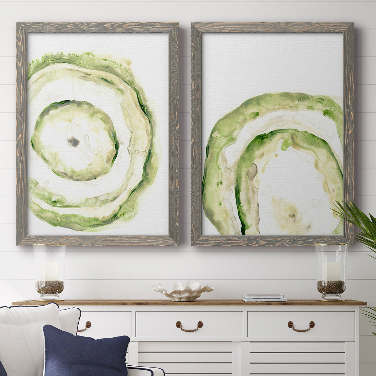 Lichen Halo III - Premium Framed Canvas 2 Piece Set - Ready to Hang