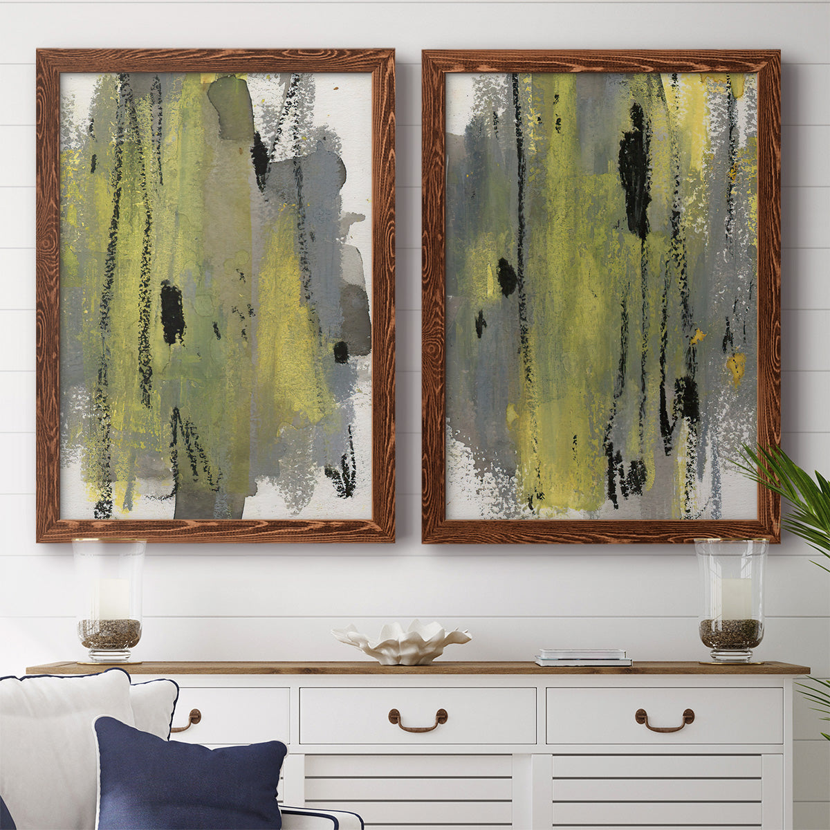 Loft Pastel I - Premium Framed Canvas 2 Piece Set - Ready to Hang