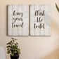 Hang Your Towel Premium Gallery Wrapped Canvas - Ready to Hang - Set of 2 - 8 x 12 Each