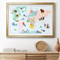 Animal Map Premium Framed Print - Ready to Hang