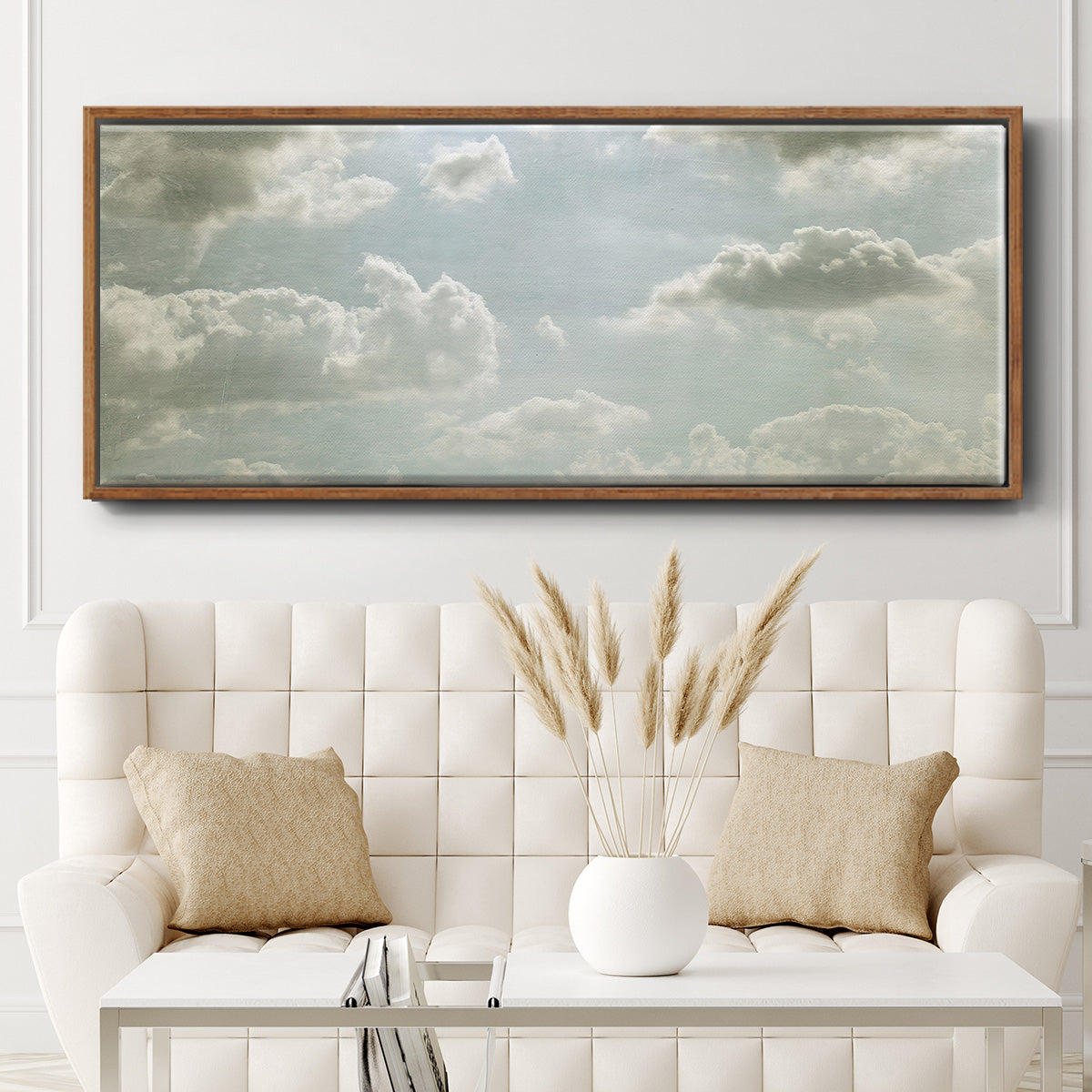 Sky Scrapers III - Floater Framed Canvas Print