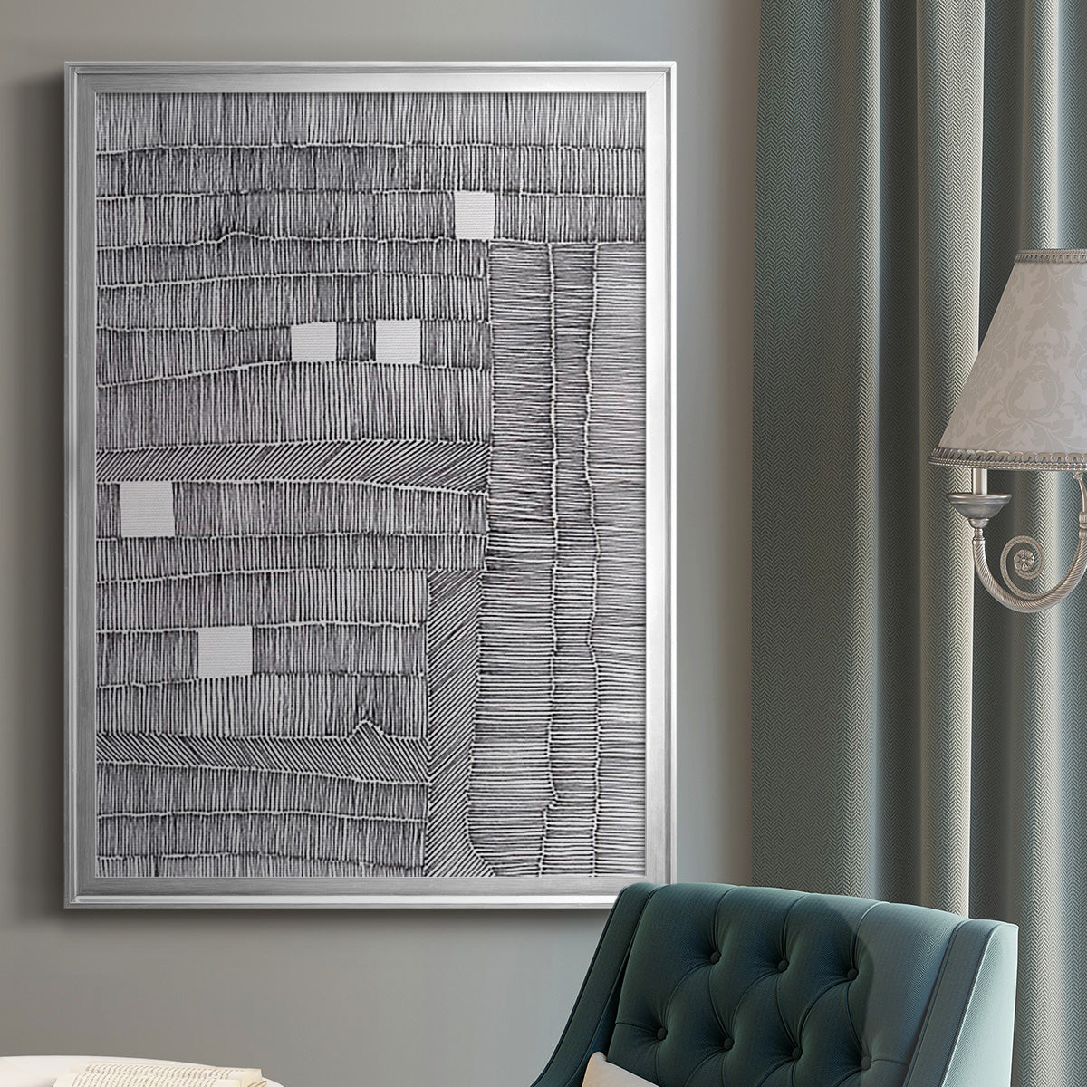 Tedious II - Modern Framed Canvas Print