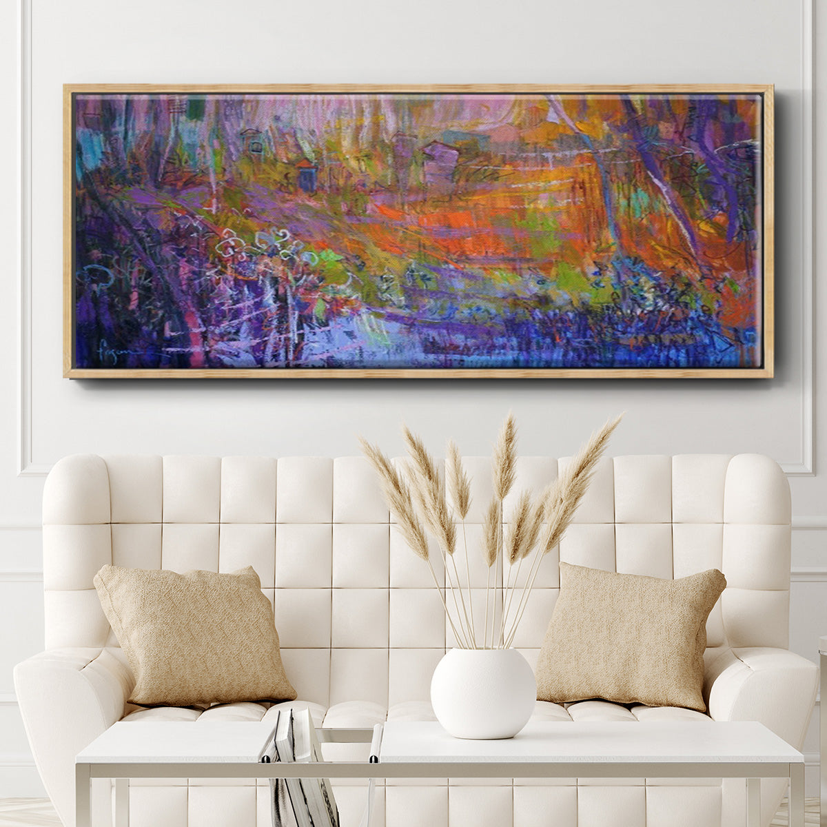 Nocturn in the Secret - Floater Framed Canvas Print