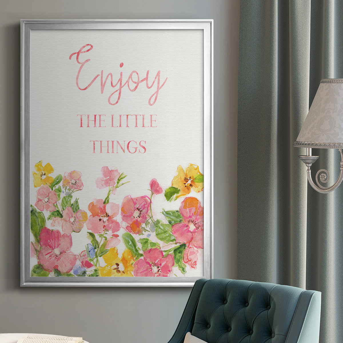 Little Things - Modern Framed Canvas Print