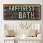 Happiness Bath - Floater Framed Canvas Print