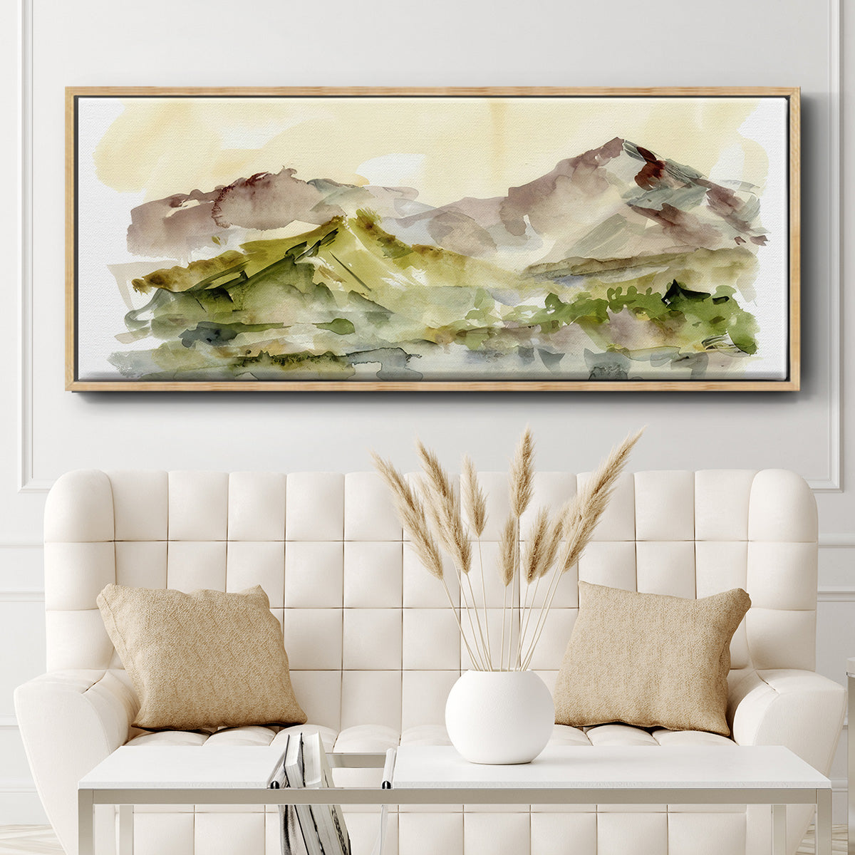 Plum Ridge II - Floater Framed Canvas Print