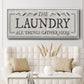 Laundry Gathers - Floater Framed Canvas Print