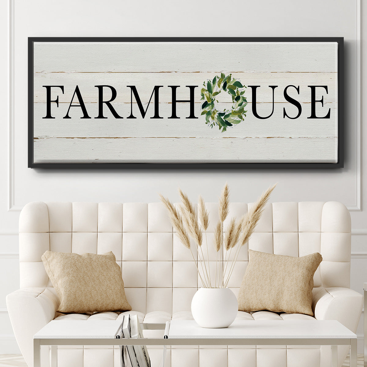 Farmhouse - Floater Framed Canvas Print