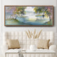 Meandering Lake I - Floater Framed Canvas Print