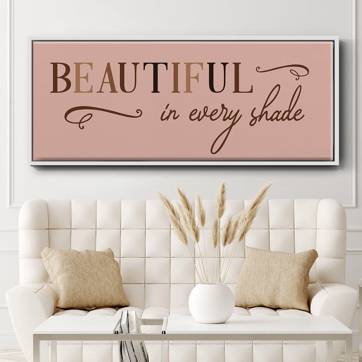 Every Shade - Floater Framed Canvas Print
