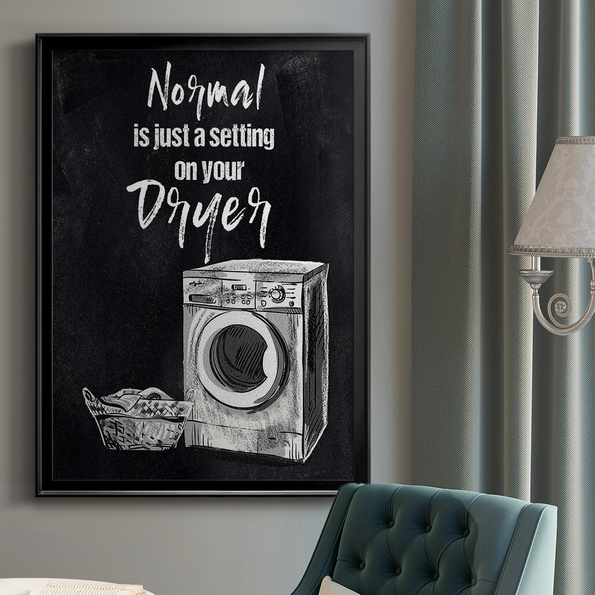 Normal Is Just A Setting - Modern Framed Canvas Print