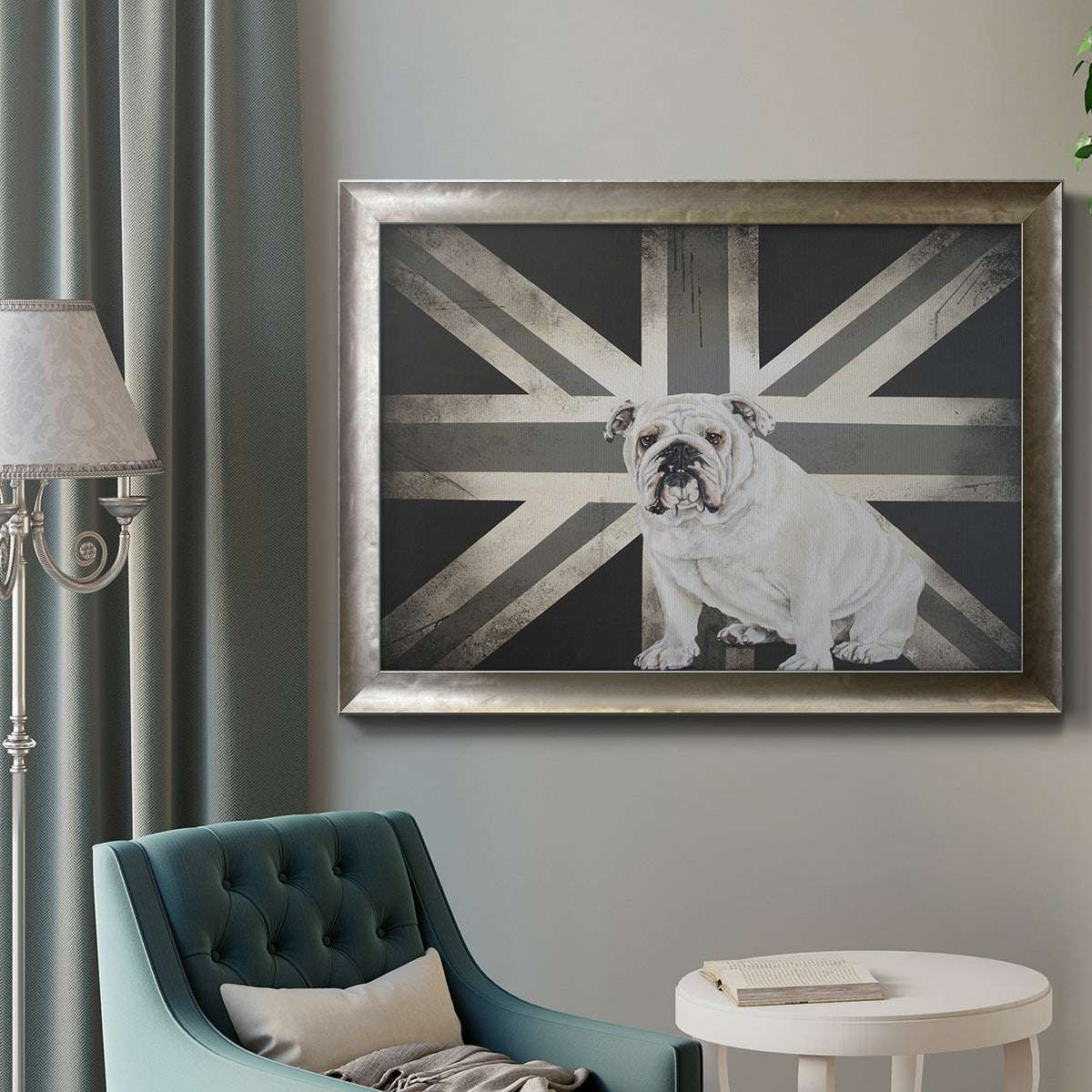 Best of British B&W Premium Framed Canvas- Ready to Hang