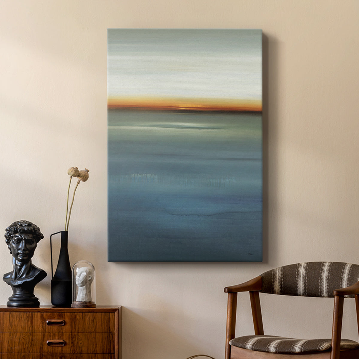 Beside the Blue I - Canvas Art Print