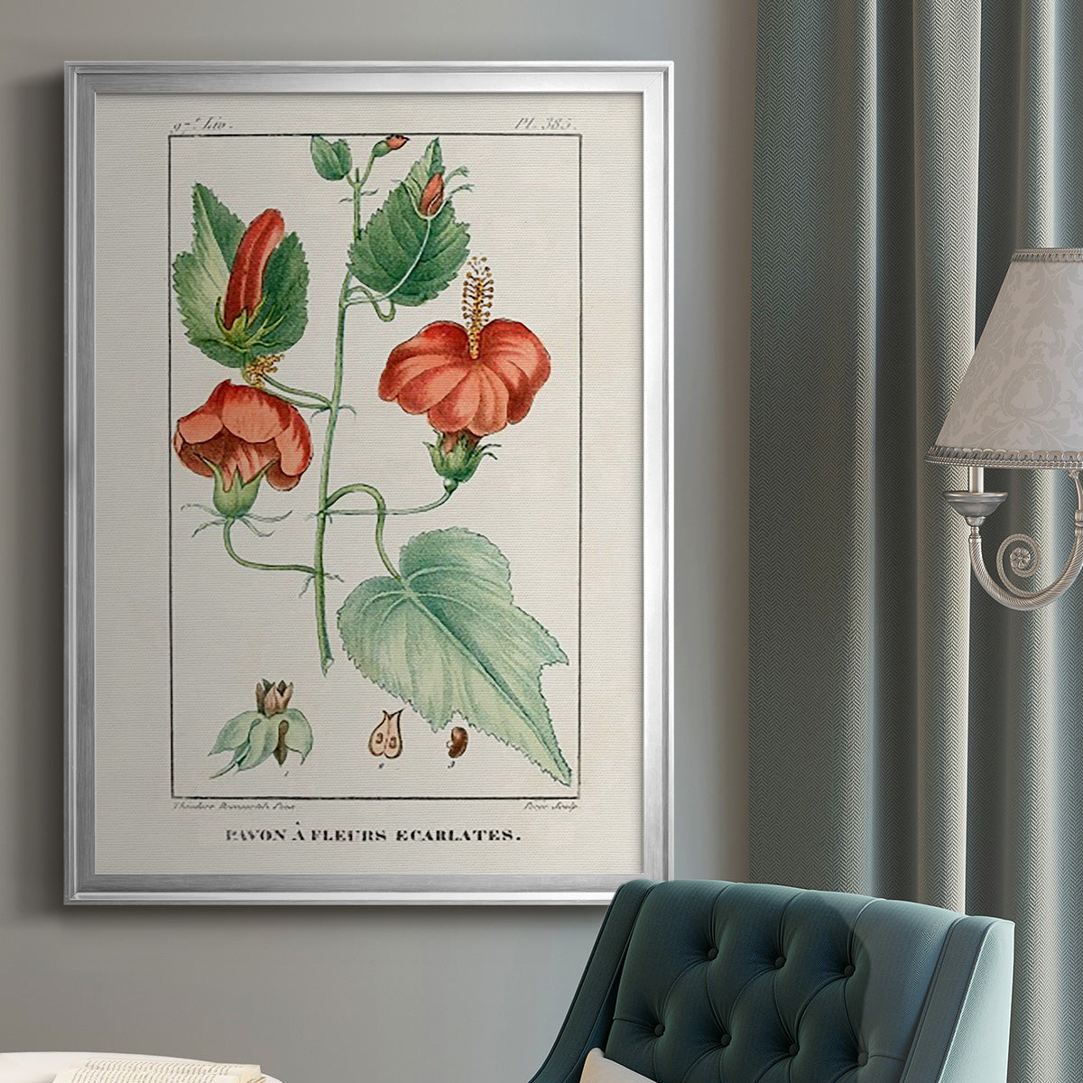 Turpin Tropical Botanicals IV - Modern Framed Canvas Print