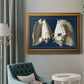 Conch Shells on Navy I Premium Framed Canvas- Ready to Hang