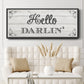 Hello Darlin' - Floater Framed Canvas Print