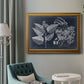 Foliage on Navy III Premium Framed Canvas- Ready to Hang