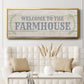 Welcome to the Farmhouse - Floater Framed Canvas Print